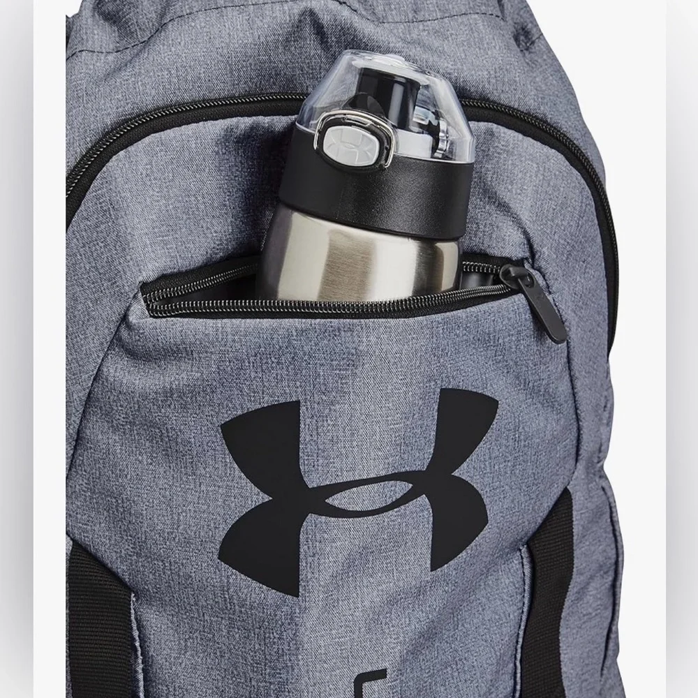 Under Armour Black and Gray Backpack cinch sack duffle bag